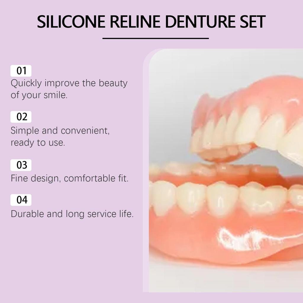 Oralhoe Dentures care kit Dentures Temporary Fillings Dentures Complete Orthodontic Dentures Set