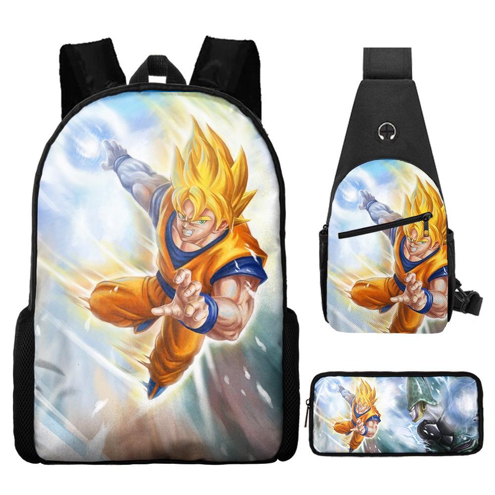 Dragon Ball Dragon Ball Backpack Primary And Secondary School Schoolbag Shoulder Bag Satchel Pencil Case