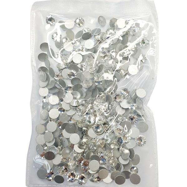 MC Cut Crystal Non-hot Fix Flatback Nail Stone Ss30 6.2~6.4mm, 288 Pieces