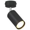 Black Ceiling Spotlights with Adjustable Spotlights 6 x 6 x 16 cm Metal
