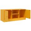 TV Stand Mustard Yellow 99 x 39 x 44 cm Steel