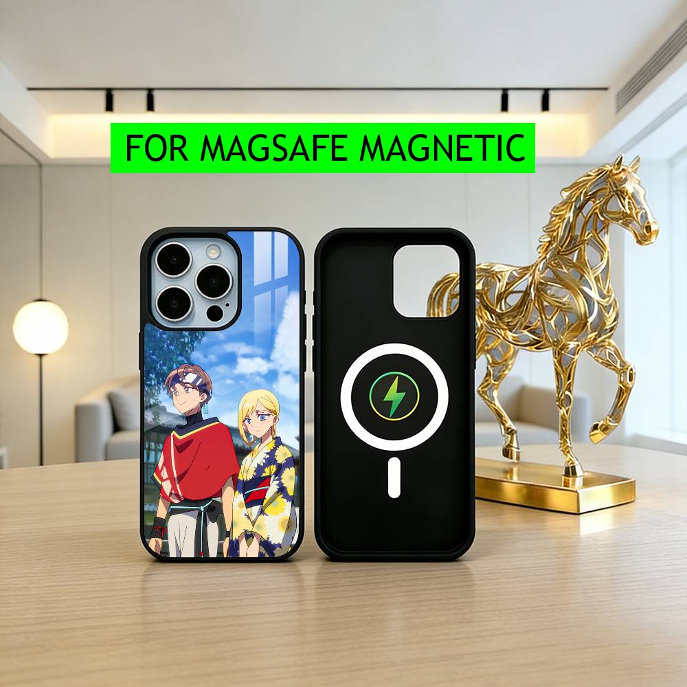 A-Akira H-Himegami Y-Yuugure-AHY-es Чехол для телефона для iPhone17,16,15,14,13,12,11 Plus,Pro Магнитный для Magsafe Беспроводная зарядка