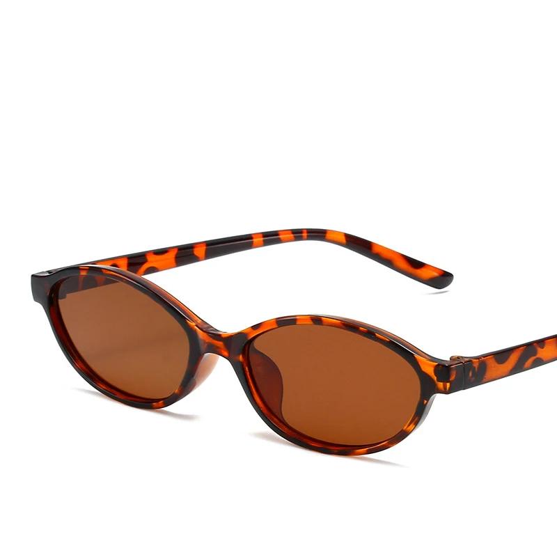 Винтажные женские солнцезащитные очки с маленькой оправой эллипс, модные черные круглые крутые солнцезащитные очки, дизайнерские круглые солнцезащитные очки для мужчин и женщин