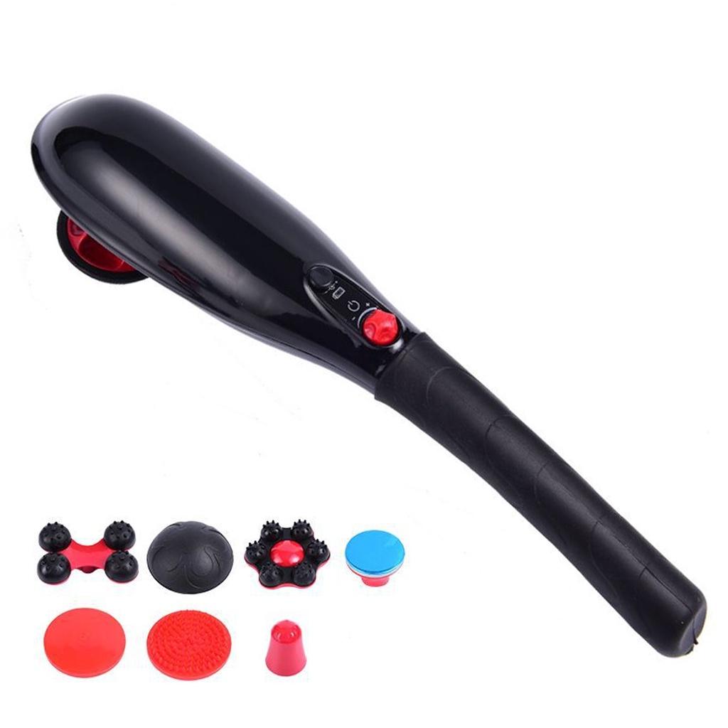 Перезаряжаемый ручной глубокий массажер для мышц шеи, беспроводной электрический массажер для тела с портивным дизайном, глубокотканный массажер для спины