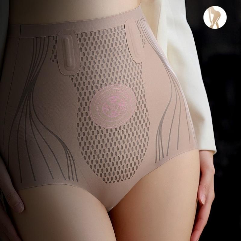 Женские трусики-корсет из ледяного шелка с высокой талией для подтяжки бедер, бесшовное корректирующее белье, пояс для живота, подтяжка ягодиц, утягивающие трусики для талии