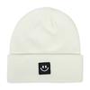 Women's Fashion Smiley Face Logo Hat Solid Color Knitted Hat Casual Outdoor Warm Beanie Men's Winter Hat