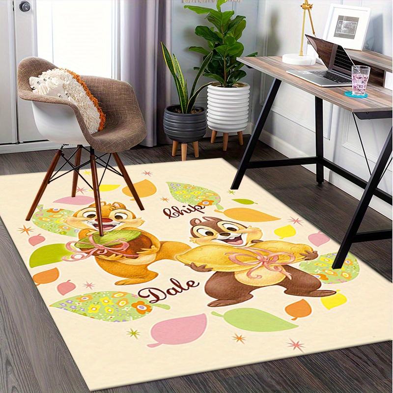 Office Rug Chip Dale theme 3D Printed Anti-Slip Rug-Machine Washable for Living Room