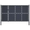 Steel Garden Gate 350 x 200 cm Anthracite