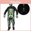 Светящийся костюм скелета для детей. Идеально для Хэллоуина!