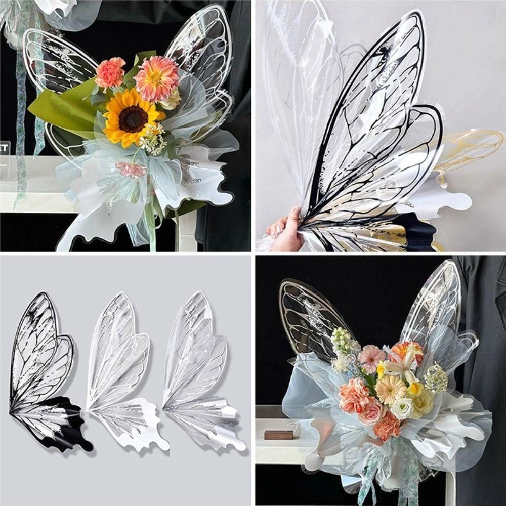 2 шт./компл. упаковочные материалы, крылья бабочки, оберточная бумага для цветов, День матери
