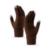Cute Student Gloves with Winter Velvet Windproof and Cold Proof Cycling Knitted Touch Screen Warm Gloves for Women In Autumn and Winter
