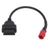 Мотоциклетный OBD 16Pin на 6Pin соединительный кабель гибкий черный модификация обслуживания