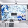 Modern Photo Wallpaper 3d Stereo Flowers Mural Abstract Geometric Pattern Living Room Tv Sofa Backdrop Wallpaper