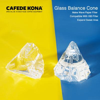 CAFEDEKONA Кофейная капельница Трансформер Оптимизатор заваривания Сделайте волновой бумажный фильтр совместимым с коническим фильтром Расширенная сладость