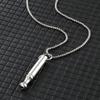 Stainless Steel Anxiety Stress Relief Necklace Mindful Breathing Meditation Necklaces Breathe Tool