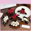 Vintage Floral Hair Claw Clip In Elegant Acetate Material Perfect For Fashionable Hairstyles
