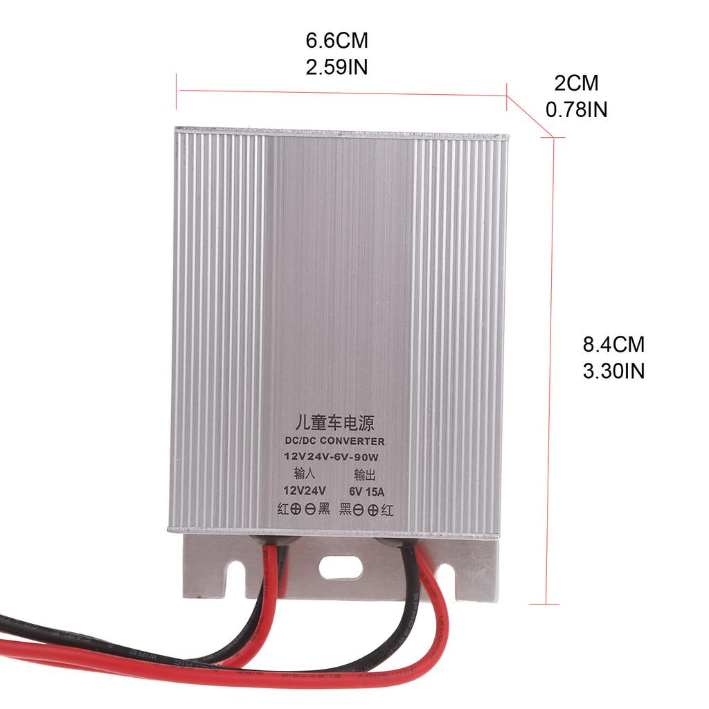 Преобразователь напряжения питания C 12 В/24 В в C 6 В 10 А, 6 В 15 А, 6 В 20 А 60 Вт 90 Вт 120 Вт водонепроницаемый преобразователь напряжения