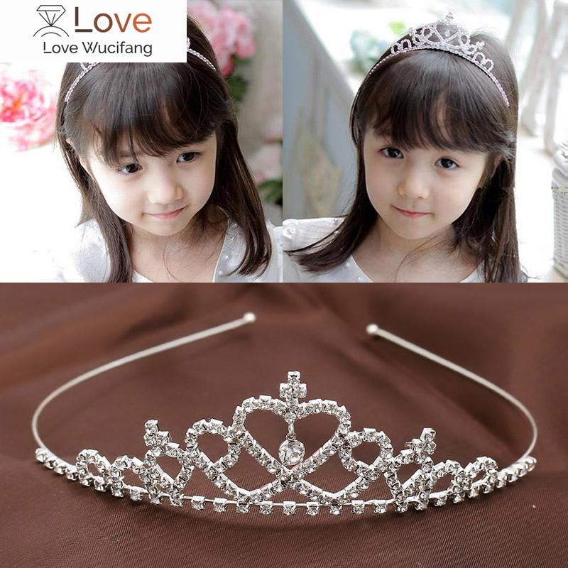 Дети Девочки Принцесса Диадемы Короны Ободок Шоу Свадебный Выпускной Невеста Подарок Подружке Невесты Свадебная Вечеринка Аксессуары Украшения Для Волос