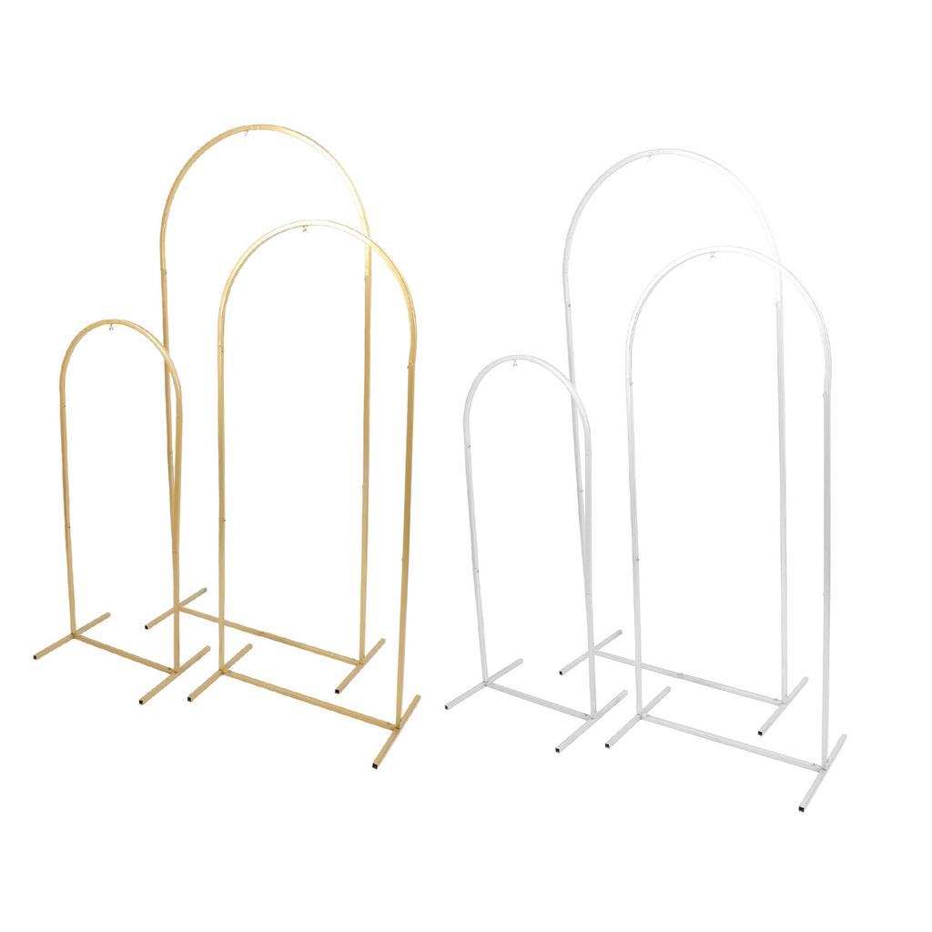 Комплект из 3 предметов, подставка для свадебной арки, 4 фута, 5 футов, 6 футов, металлическая подставка для арочного фона с воздушными шарами для улицы