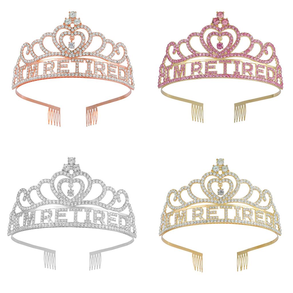 Трансграничная корона-ободок для вечеринки по случаю выхода на пенсию - Набор для переодевания в подарок для Европы и Америки