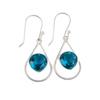 Natural Apatite Gemstone 925 Sterling Silver Jewelry Handcrafted Earrings 1.50" EE-38-12