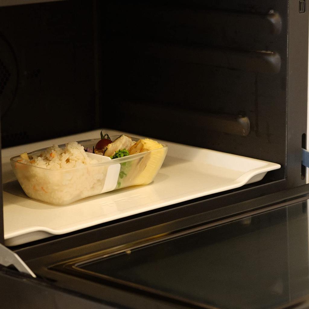 Премиум Ланч-бокс Komori из смолы, Легко разогревать в микроволновой печи и мыть в посудомоечной машине KLBTL5, 500 мл, Куполообразный, Чистый, Безопасный, Белый,