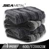 SEAMETAL Полотенце для мытья автомобиля 1200GSM, двустороннее полотенце, детализация автомобиля, витая ткань с оплеткой, супер впитывающая тряпка для автомобиля, аксессуары для домашней стирки