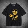Bendy And The Ink Machine Game Tshirts Cotton Short Sleeve Oneck Female Tshirt Loose Cartoon Graphic Printing T Shirt Unisex