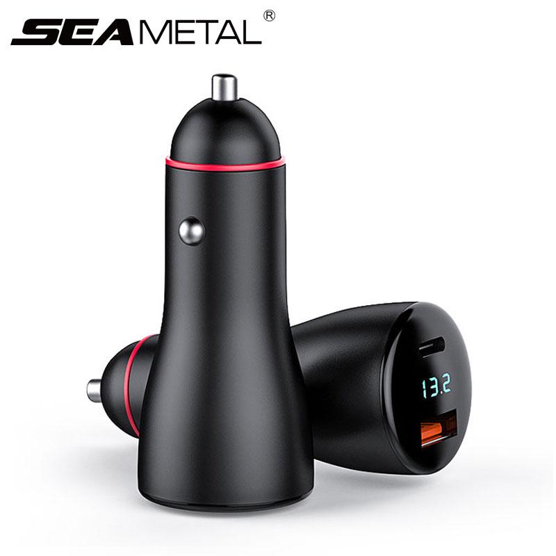 12 В-24 В Автомобильное зарядное устройство для прикуривателя 65 Вт + 45 Вт PD USB для быстрой зарядки, автоматический адаптер питания, автомобильная зарядка для камеры смартфона, ноутбука