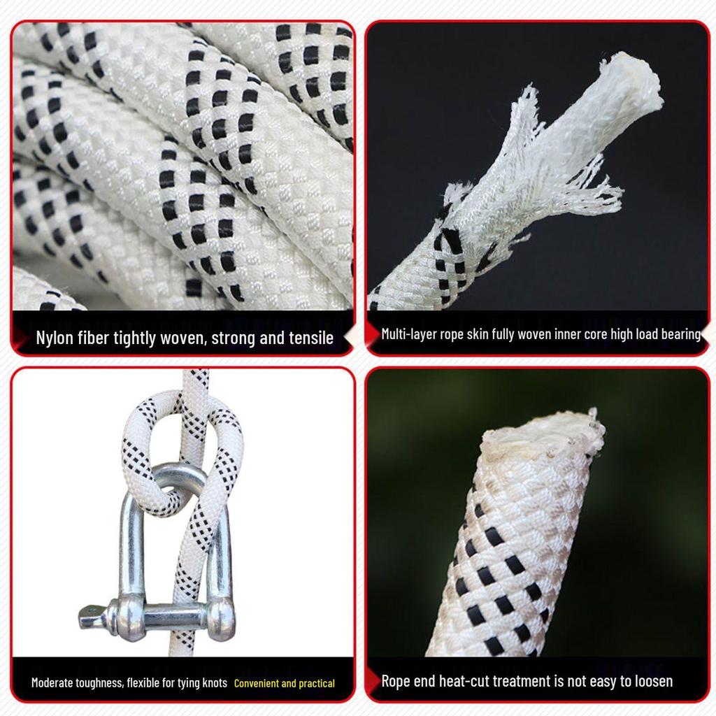 Чуаньчуан 10,5 мм Статическая веревка для альпинизма, дюльфера, спасательных работ и высотной безопасности