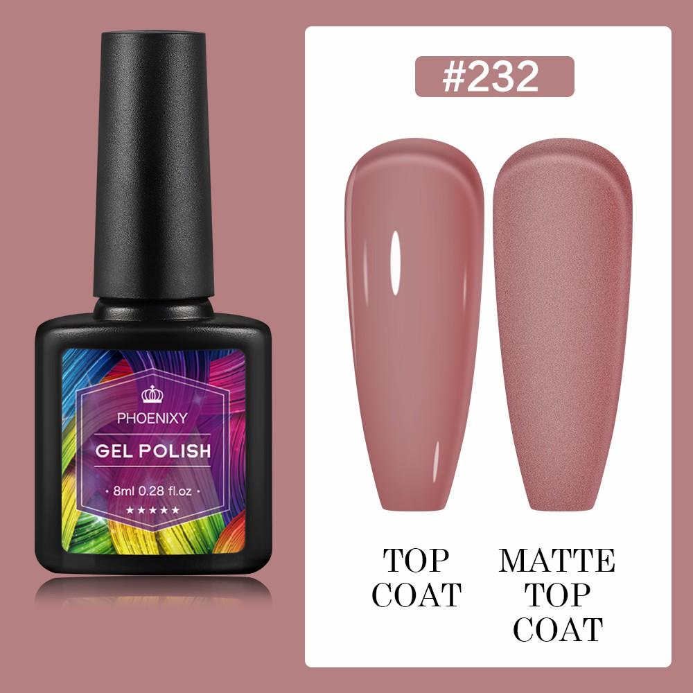 PHOENIXY 8 мл гель-лак для ногтей, полуперманентный гель, блестящий гель, отмачиваемый блестящий стартовый набор, маникюрный набор для маникюрного салона