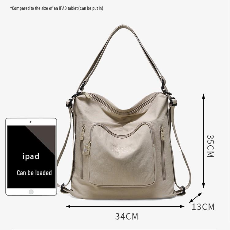 2025 Мода Японии и Южной Кореи Женская большая вместительная сумка через плечо и повседневный студенческий рюкзак