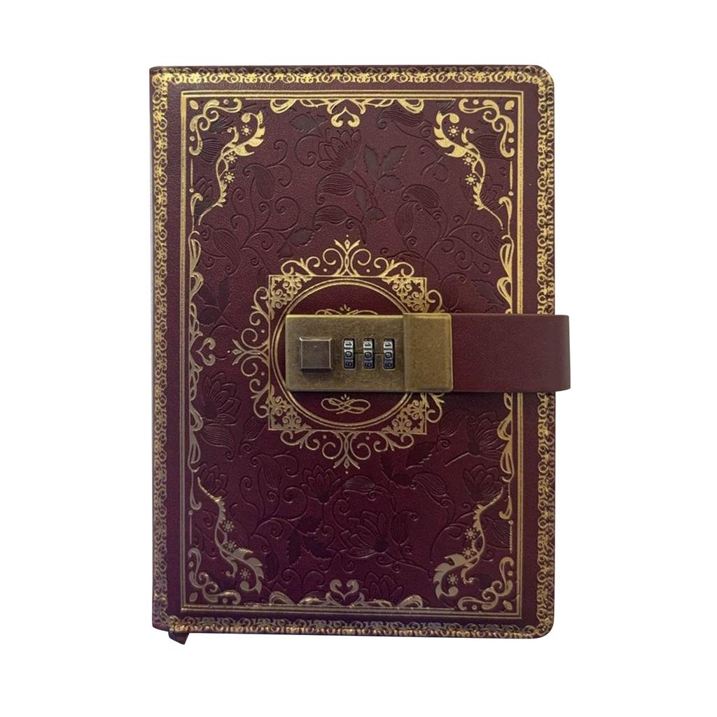 Diary With Lock Hardcover Leather Journal Notebooks Journals For Writing Notebook For Work, Journal With Lock Journal For Women For School Supplies