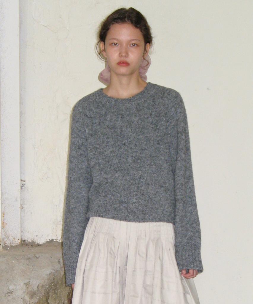 SINOON Mixed Pullover Knit (Melange Gray)