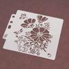 Fashion Embossing  Stencils 1 Pc Stencils Painting Stencil 14.1*13cm Album Crafts PET Plastic White Scrapbooking Painting