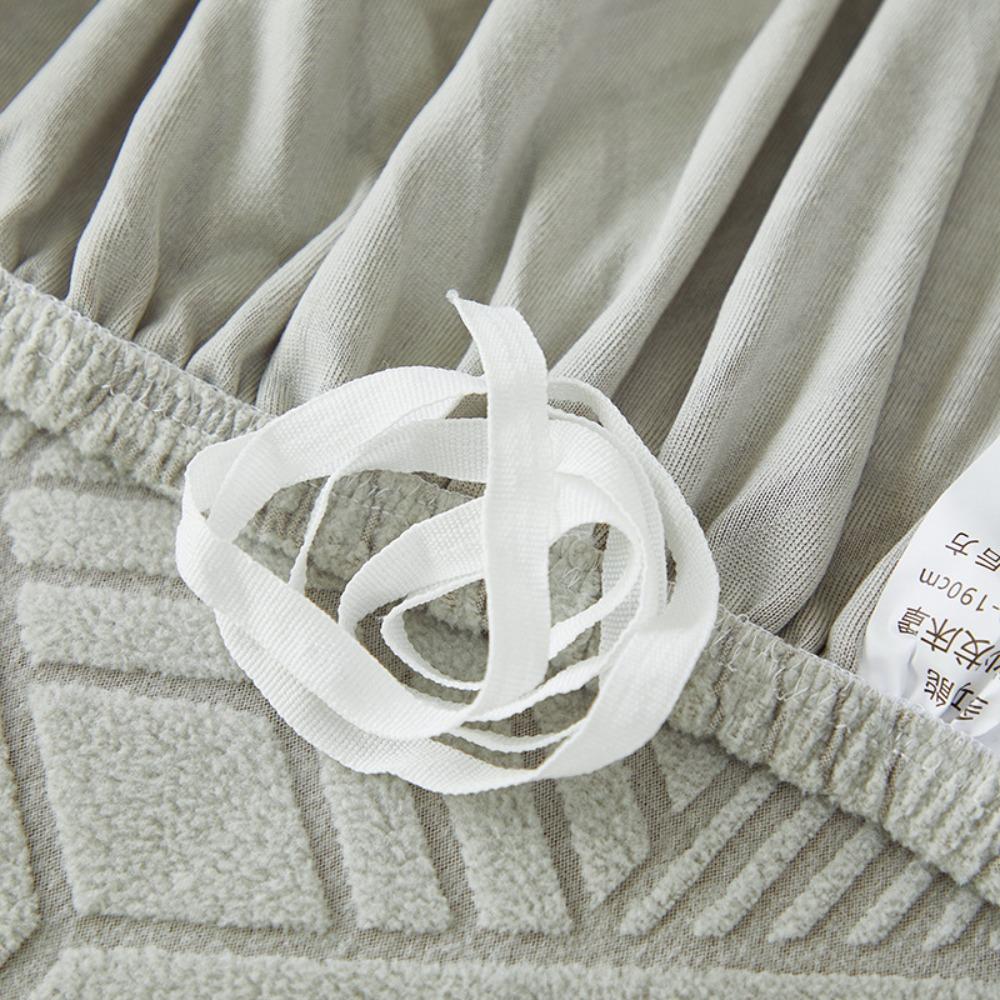 Эластичный Однотонный Чехол для Дивана-Кровати без Рукавов Складной 3D Жаккардовый Флис Ленивый Диван Постельное Белье