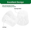 5 Sets Flexible Plastic Seedling Pots Patio Ventilation Holes Indoor Multiple Sizes