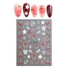 Fashion Red Cherry Rowknot 3D Nail Sticker Self-Adhesive Nail Art Decoration Sticker For Women Manicure Diy Decals Decoration