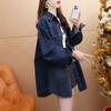 Jean Jackets for Women Fashion Button Down Denim Jacket Western Fall Shacket Jacket