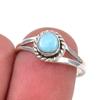 Natural Republic Larimar Gemstone Handmade 925 Sterling Silver Ring Size 7 C3b45