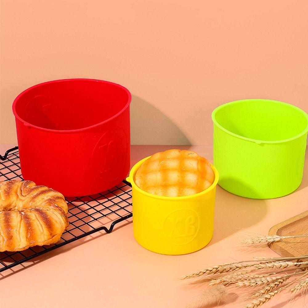 Non Stick Kitchen Silicone Microwave Oven Easter Baking Pan Cake Mold Cake Barrel Bread Pan
