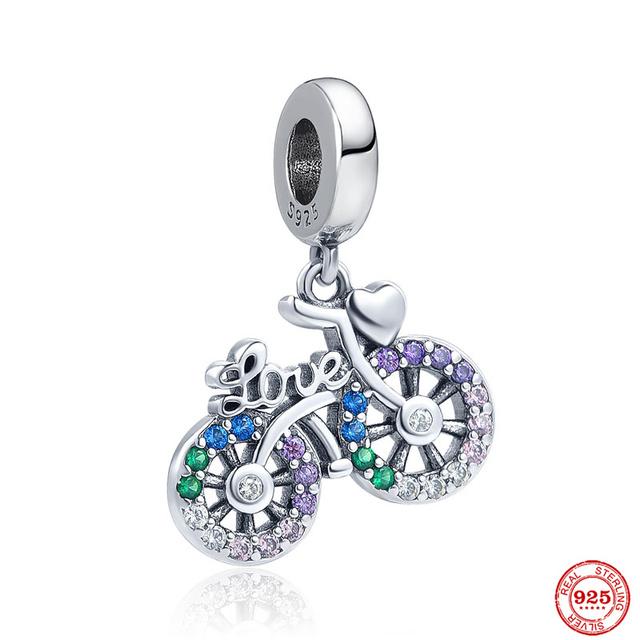 Новые ювелирные изделия из стерлингового серебра 925 пробы, подвеска для дома, пара, кулон, книга, бусина, подходит для женщин, оригинальный браслет, подарок