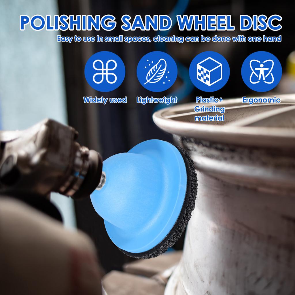 Wheel Hub Brush Cleaning Rotor Auto Wheel Hub Grinder Rust Grinding Removal Tool With Drill Adapter for Car Truck Motorcycle