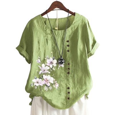 Повседневная и классная женская хлопковая футболка с 11 модными вариантами принтов