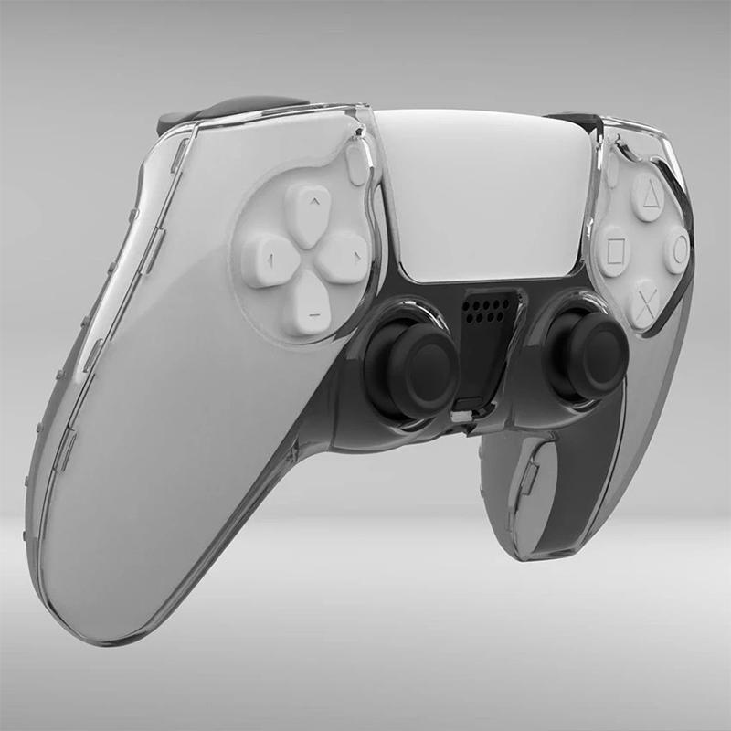 Прозрачный жесткий чехол из ПК для контроллера PS5, пылезащитный, противоскользящий, защитный