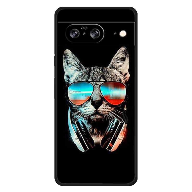 Для Google Pixel 8 / 8pro Чехол Мягкий Силикон Лев Сова Роскошные Задние Крышки Для Google Pixel 8 Pro Чехлы Pixel8 Мультяшные Корпуса