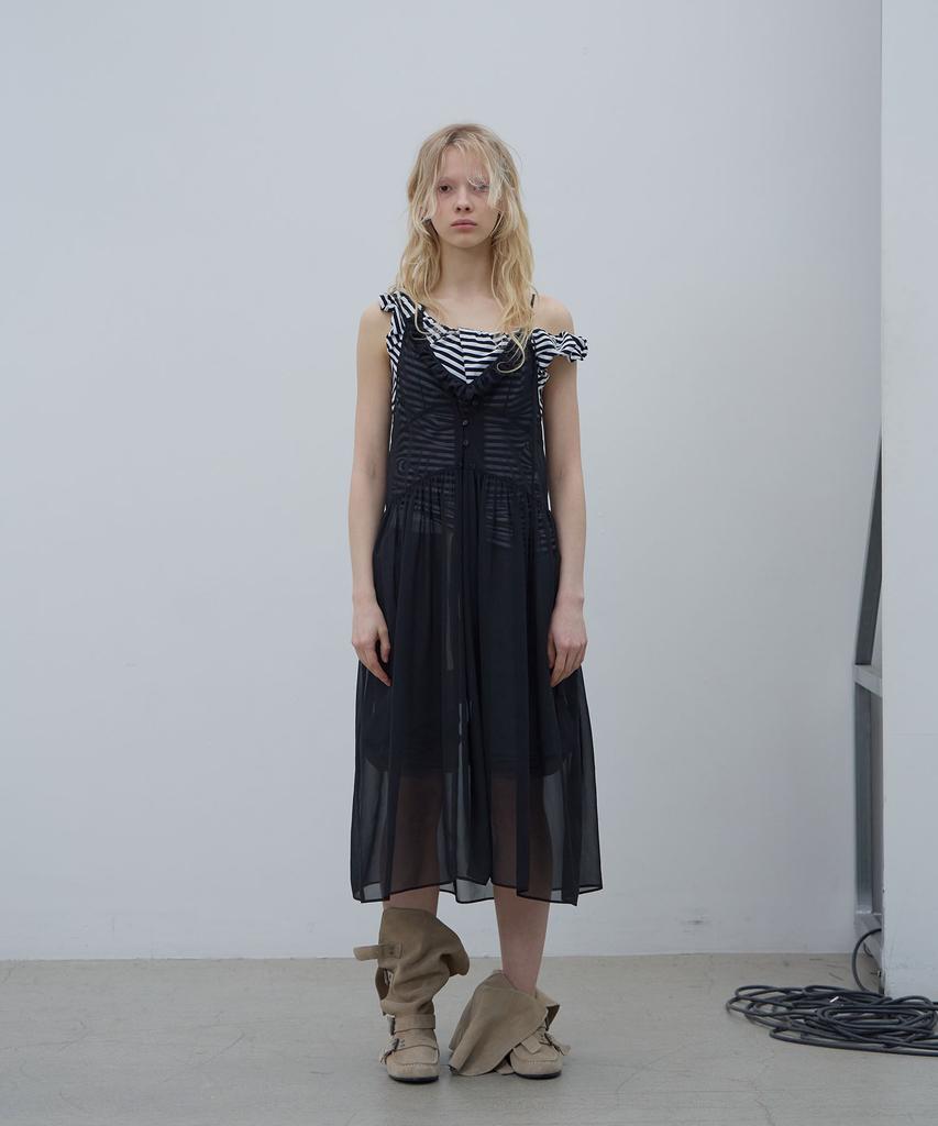 Lcdc Tm Mesh Frill Dress (Black)