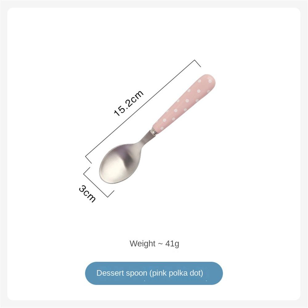 Детская посуда из нержавеющей стали Ложка Корпус Ковка Мультяшная Милая Портативная Творческая Идея Детская Десертная Ложка И Вилка