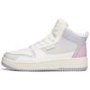 Lifestyle Series Synthetic Leather Non-Slip Wear-Resistant High-Top Sneakers Women Sneakers White Gray Purple 922038010-18