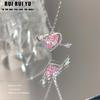 RUI RUI YU, розовое ожерелье с одной стрелой и сердцем, ожерелье «Любовь», браслет из двух частей, светлый цвет, роскошное ожерелье с подвеской, женский подарок